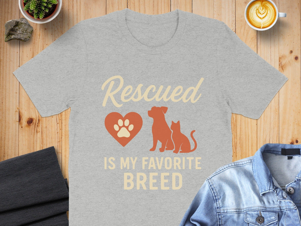 Rescued Is My Favorite Breed T-Shirt Product