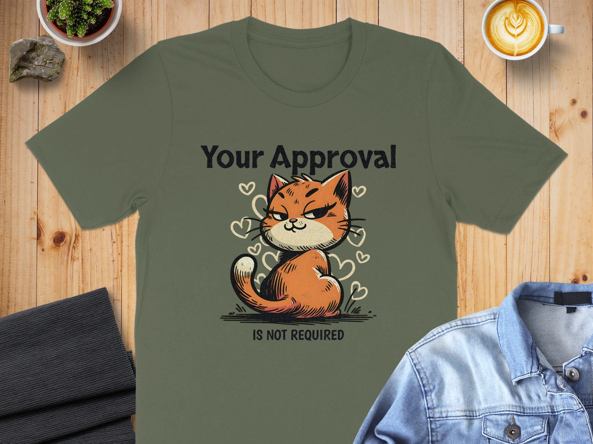 Your Approval Is Not Required Cat Graphic T-Shirt