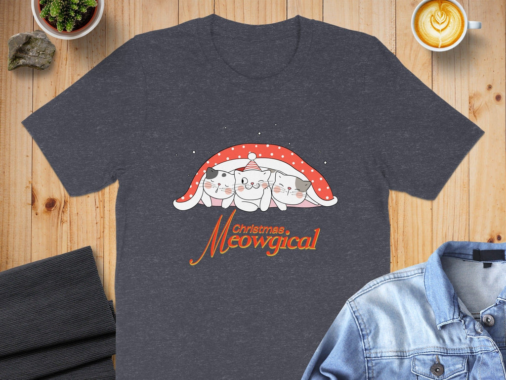 Christmas Meowgical Cute Cats Holiday T-shirt