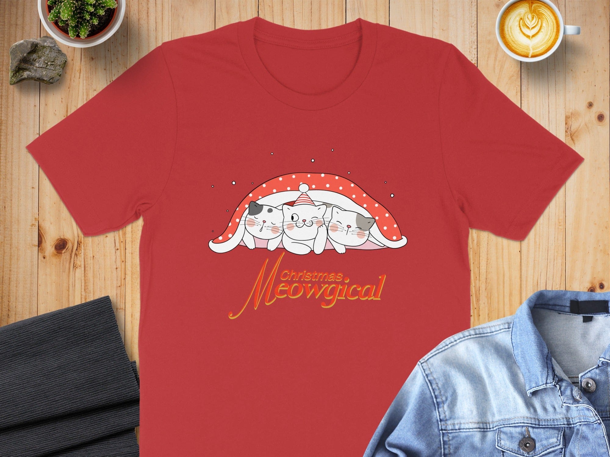 Christmas Meowgical Cat Lovers T-shirt for Holiday Fun