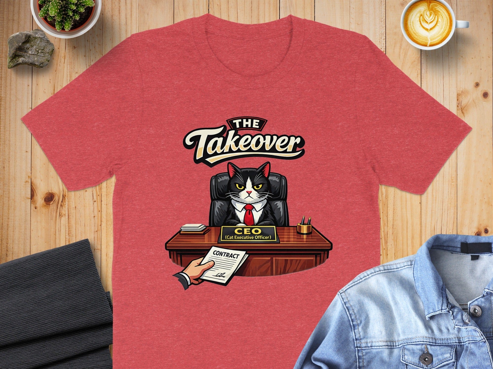 The Takeover CEO Cat Executive Officer T-shirt