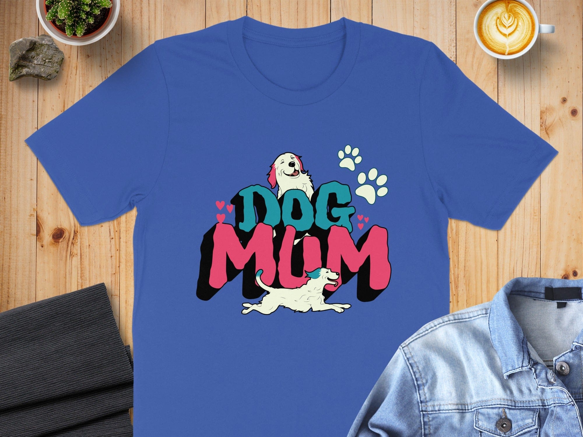 Dog Mum Graphic Tee Cute Dog Lover Shirt