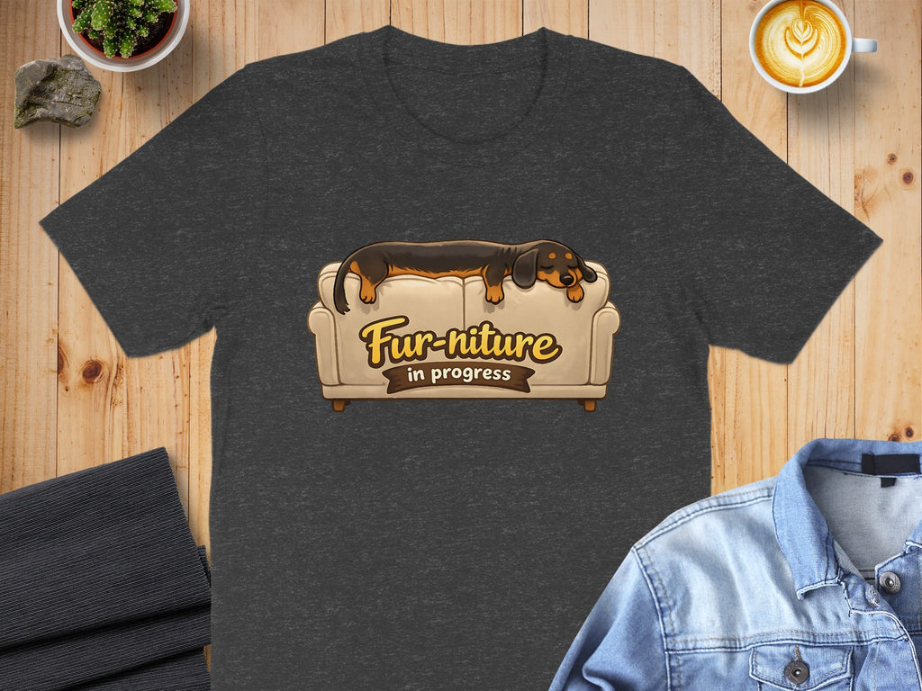 Fur-niture In Progress Dachshund T-shirt product