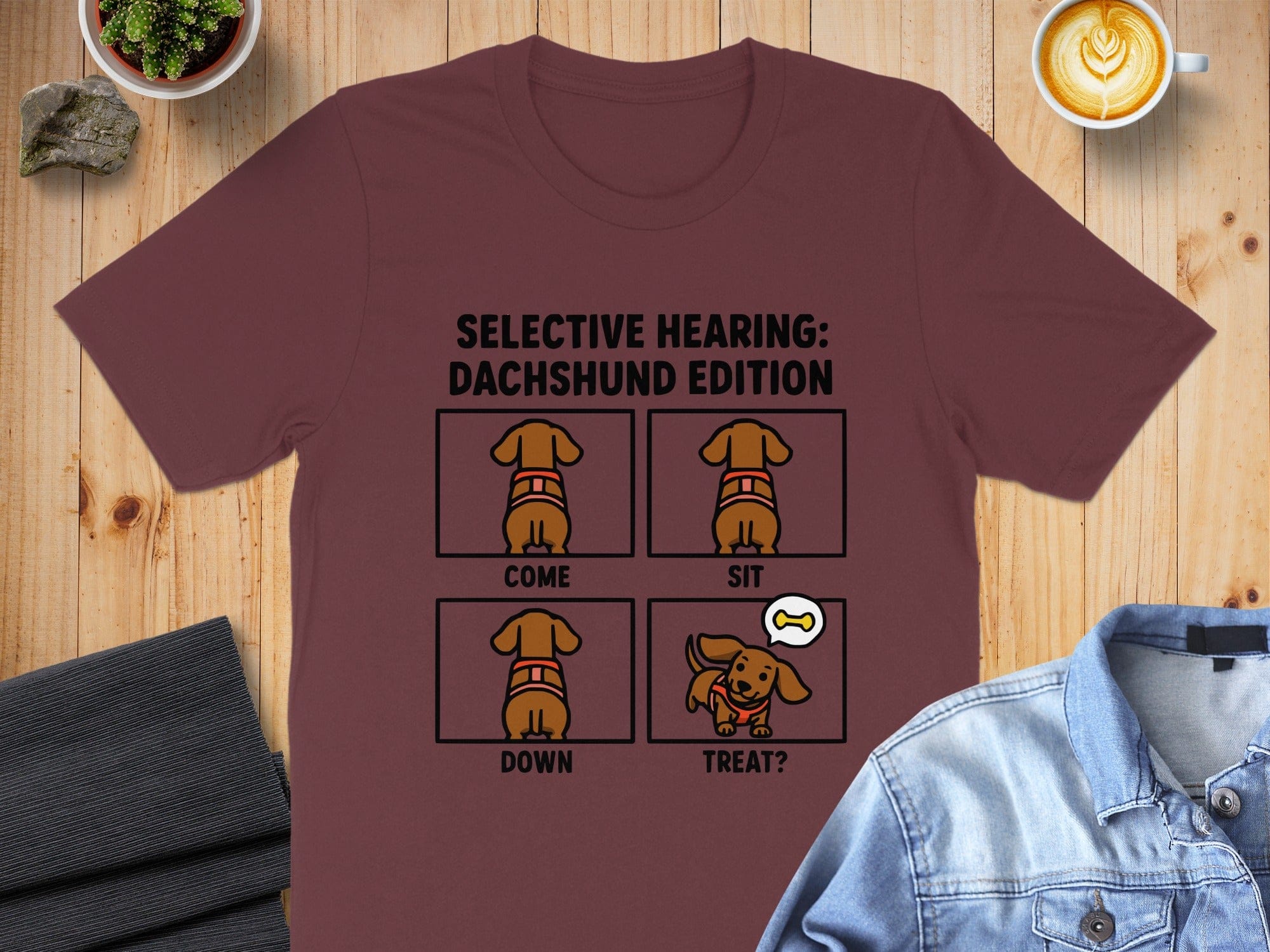 Selective Hearing Dachshund Edition T-shirt