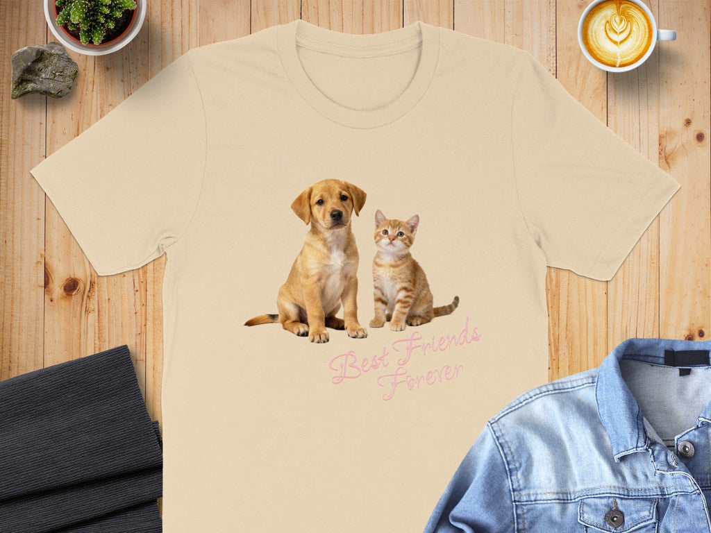 Best Friends Forever Dog and Cat T-shirt