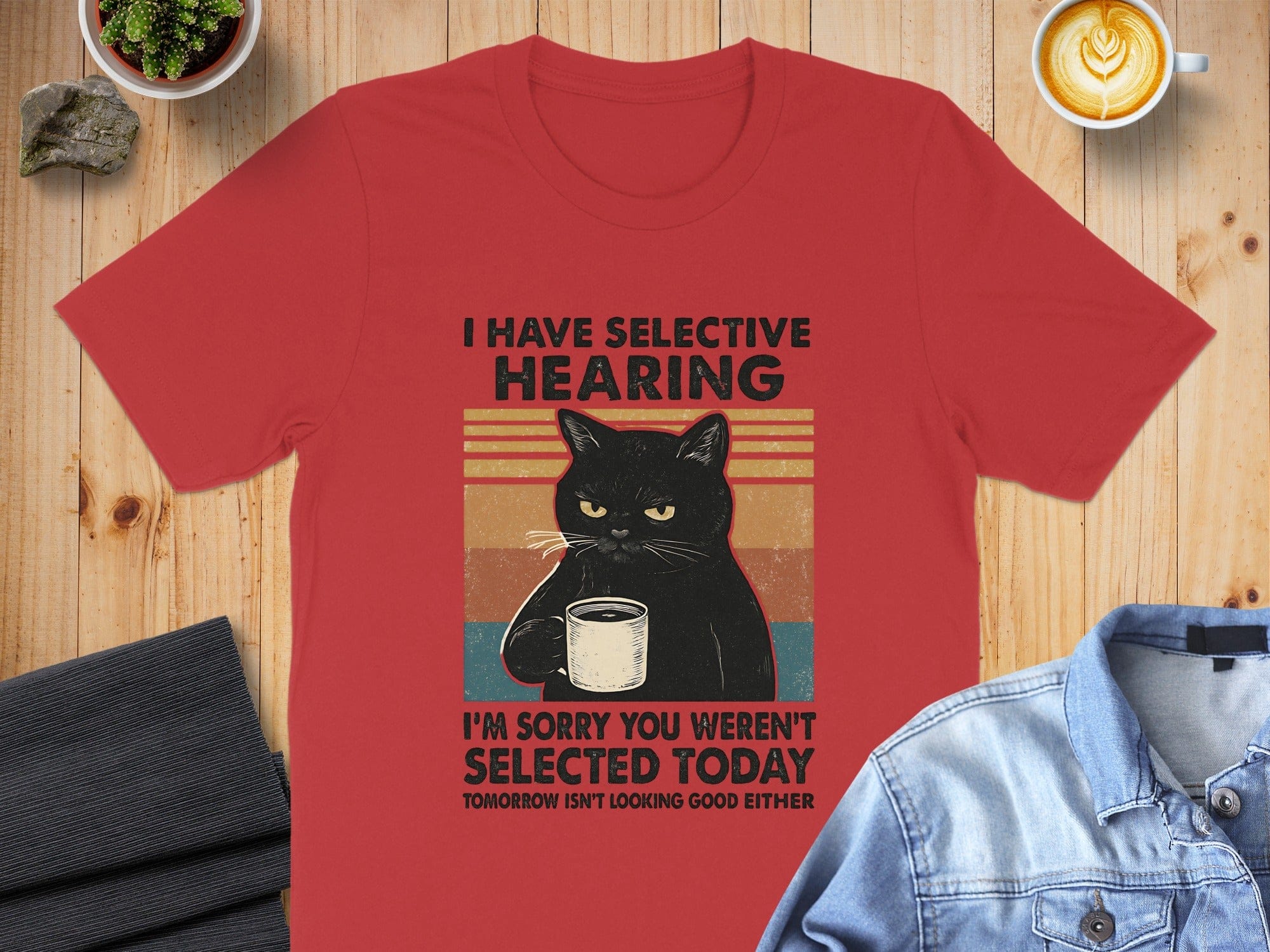 I Have Selective Hearing Cat Funny Shirt Product