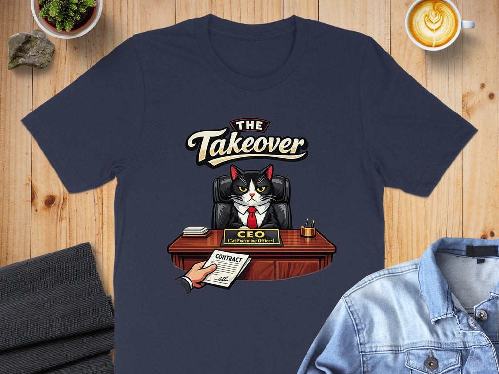 The Takeover Cat Executive Officer CEO T-Shirt