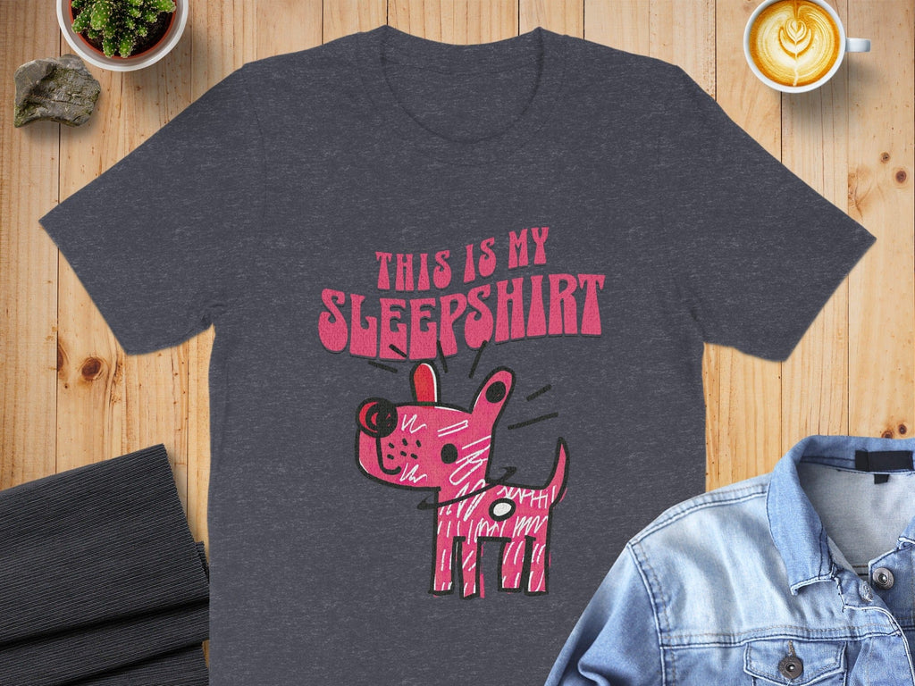 This Is My Sleepshirt with Cute Dog Graphic T-Shirt