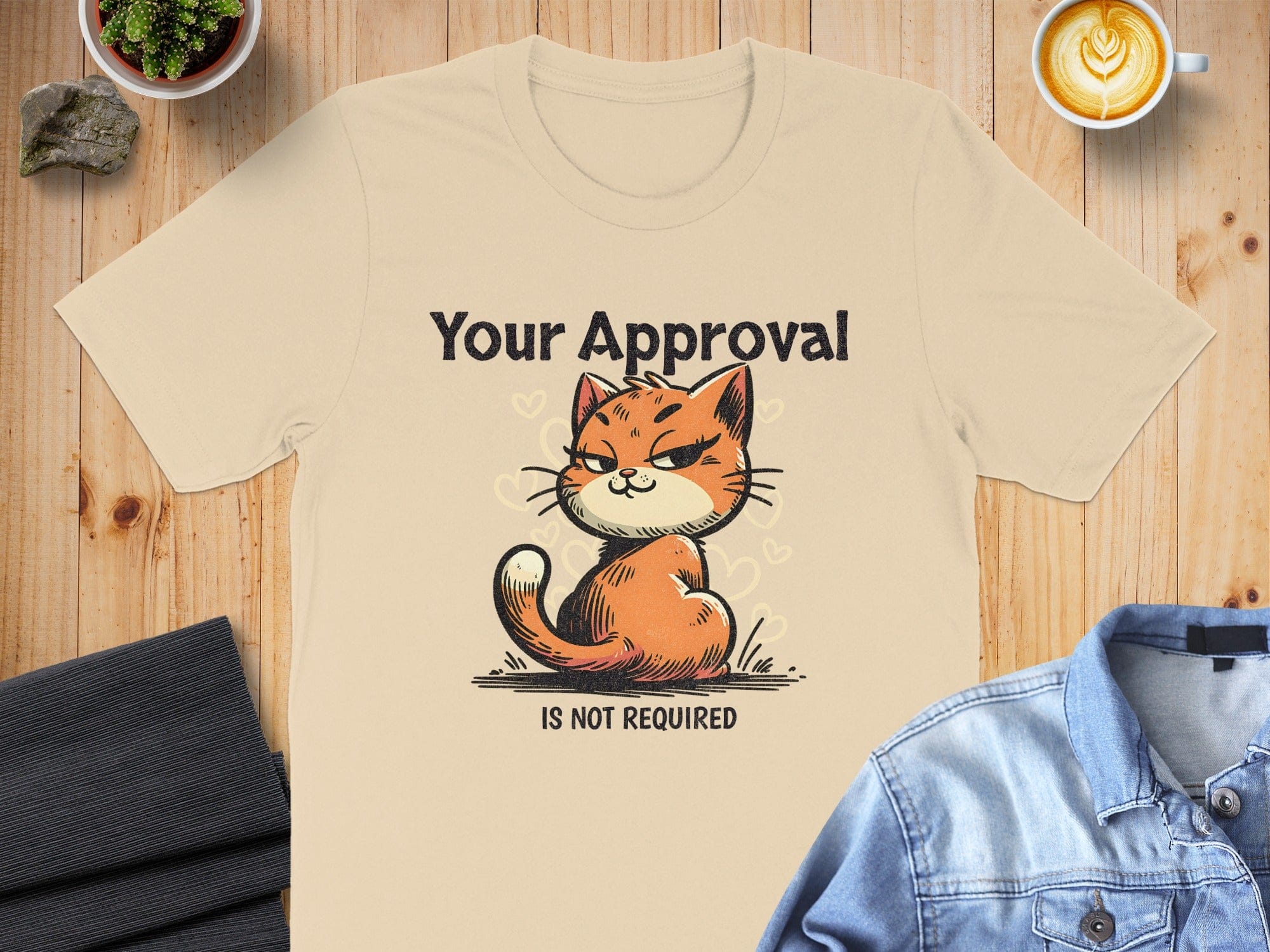 Your Approval Is Not Required Cat Graphic Shirt