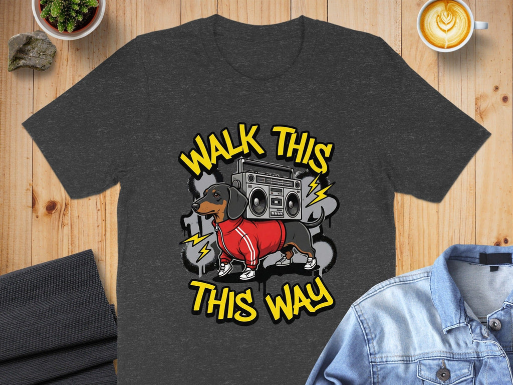 Walk This Way Dachshund Graphic T-Shirt