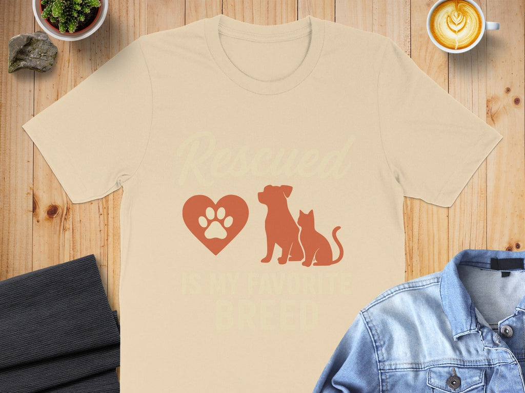 Rescued is My Favorite Breed Casual Wear Top