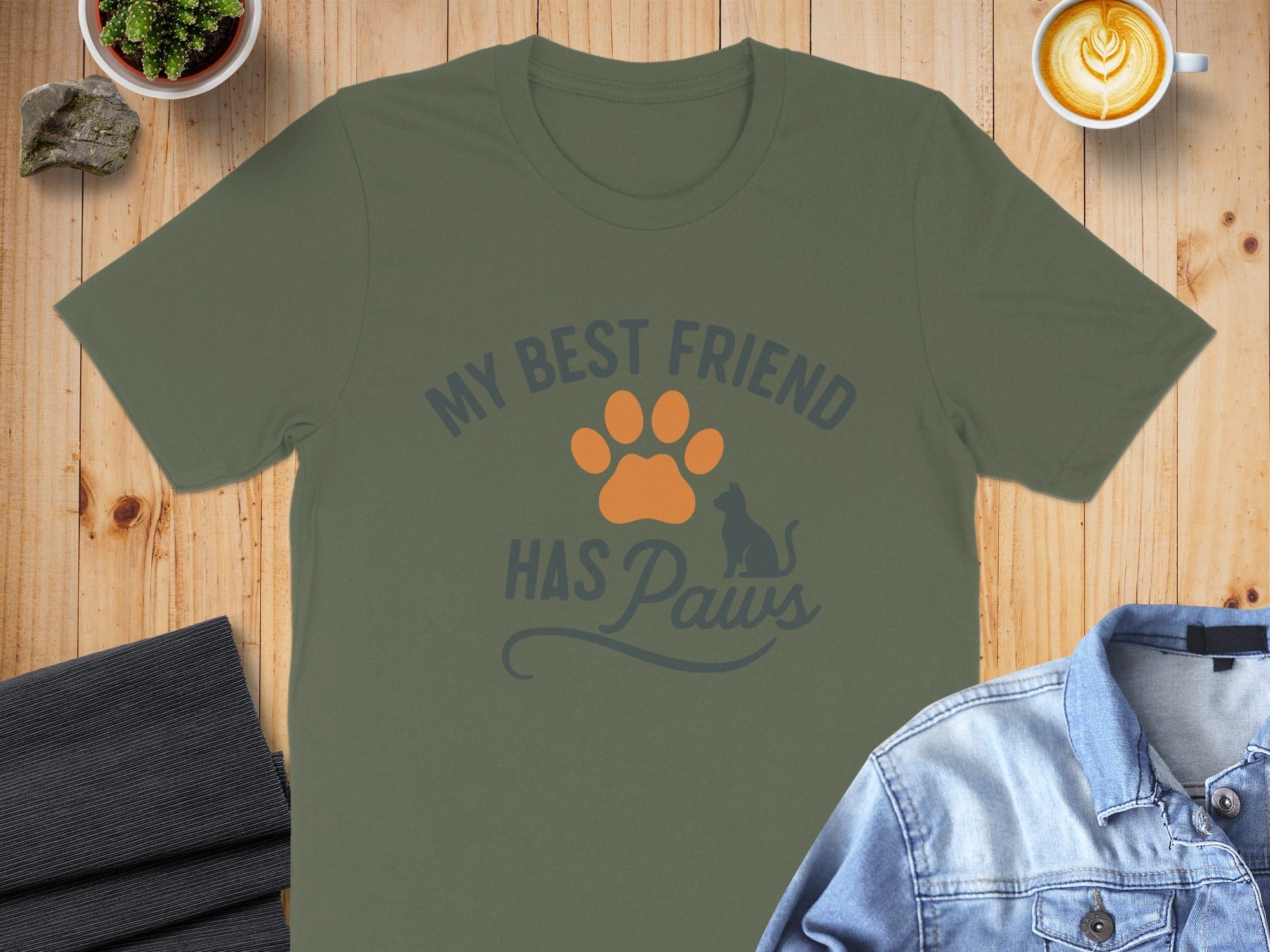 My Best Friend Has Paws Stylish Pet Lover Shirt
