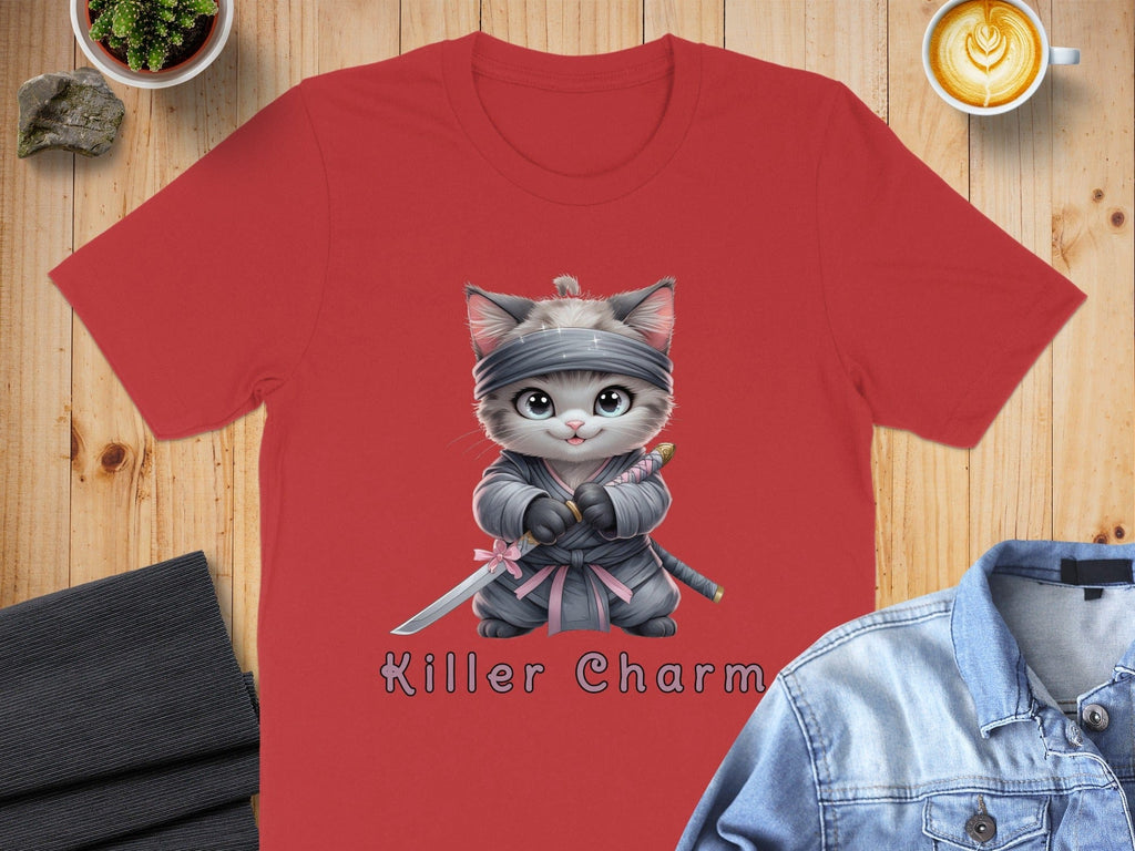 Killer Charm Ninja Kitten T-shirt
