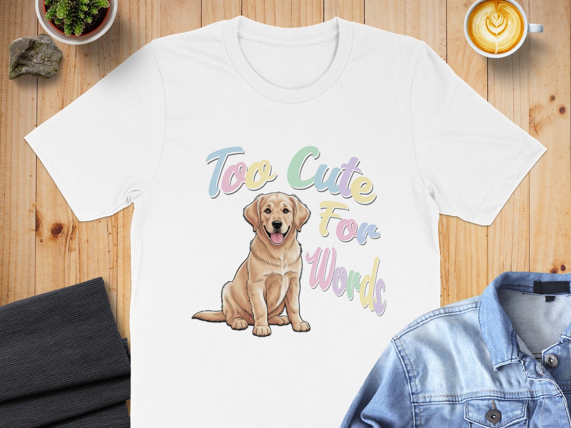 Too Cute For Words Puppy Graphic Tee Product