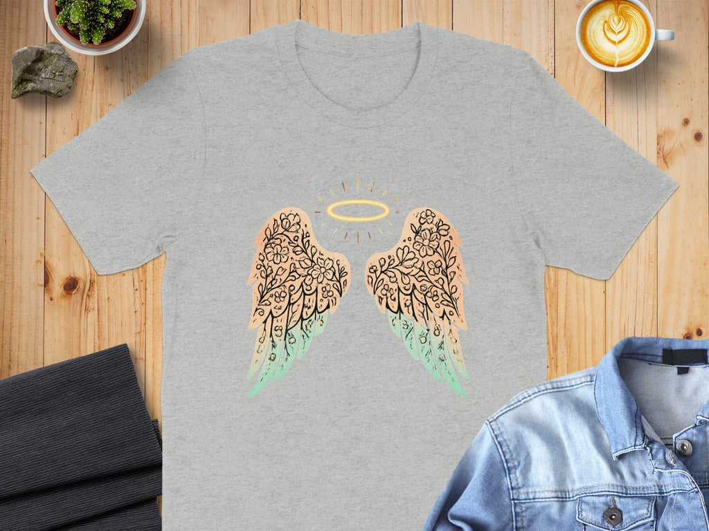 Angel Wings with Halo Detailed Tee