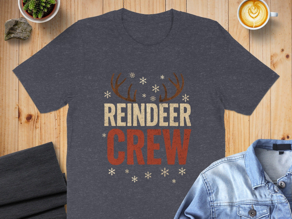 Reindeer Crew Holiday-Themed Graphic Shirt