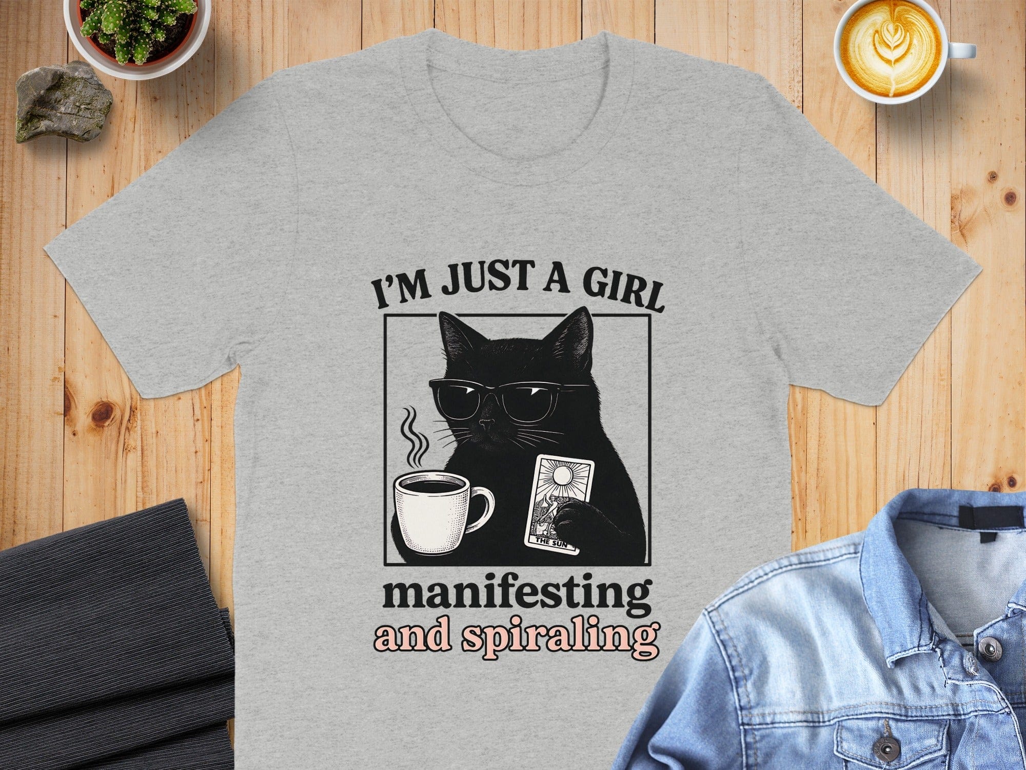 I'm Just a Girl Manifesting and Spiraling T-shirt