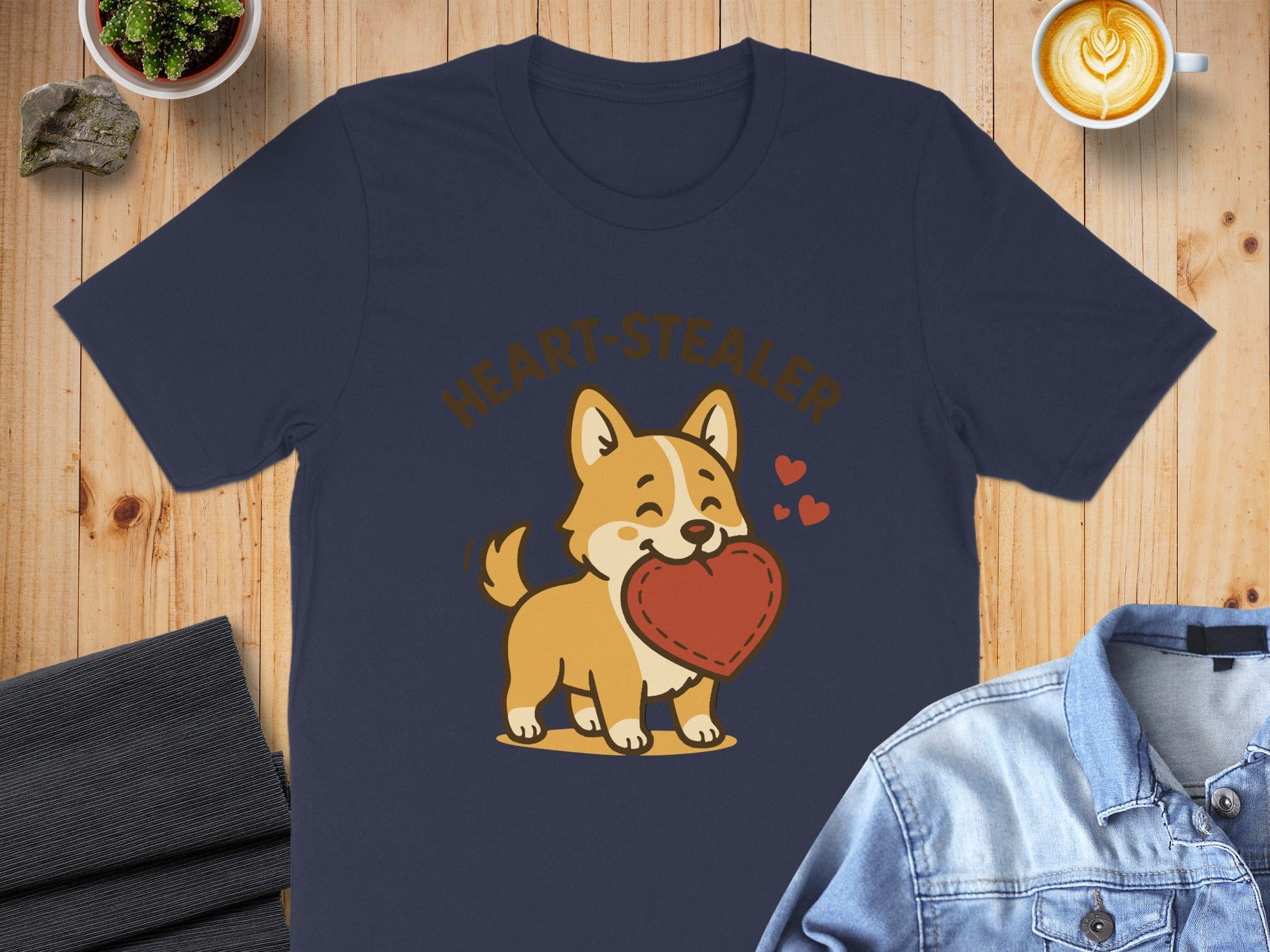 Heart-Stealer Dog with Heart Cute and Funny T-Shirt