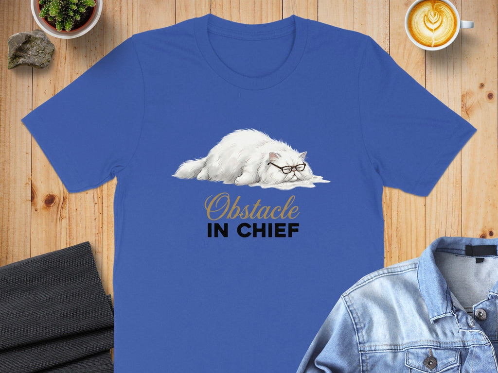 Obstacle In Chief Persian Cat T-Shirt