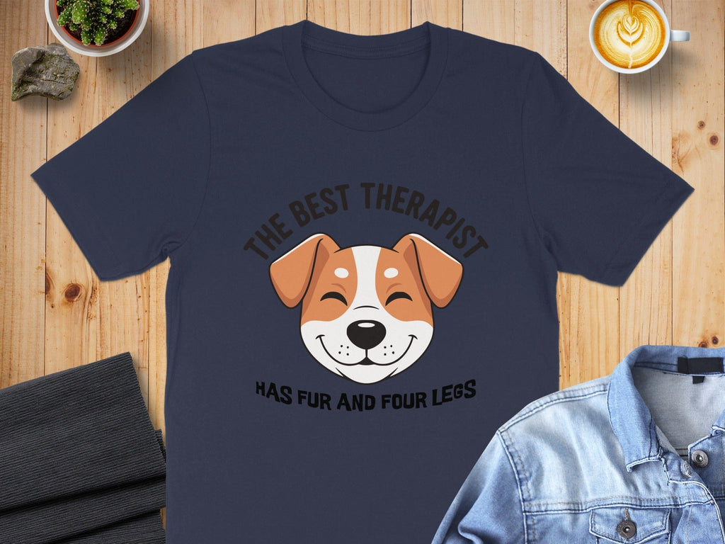 The Best Therapist Has Fur and Four Legs T-shirt