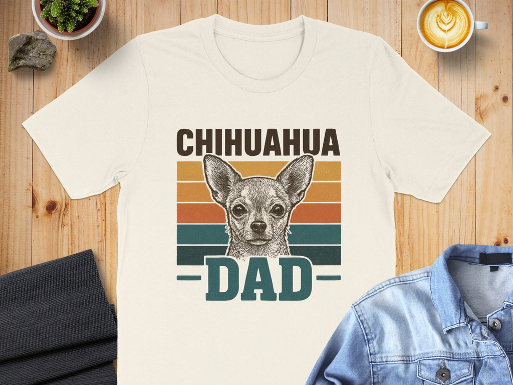 Chihuahua Dad Graphic T-shirt for Dog Lovers