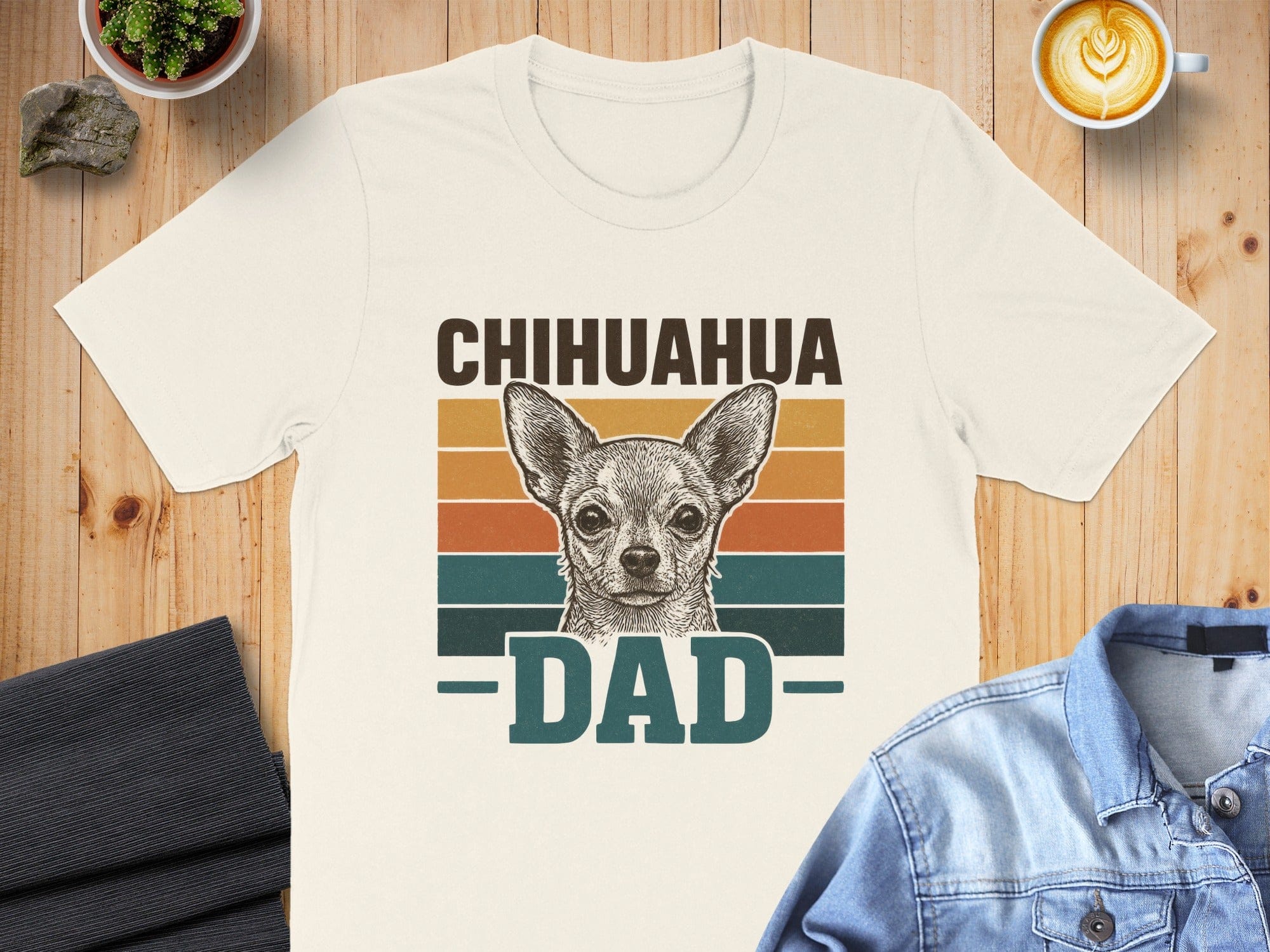 Chihuahua Dad Graphic T-shirt for Dog Lovers
