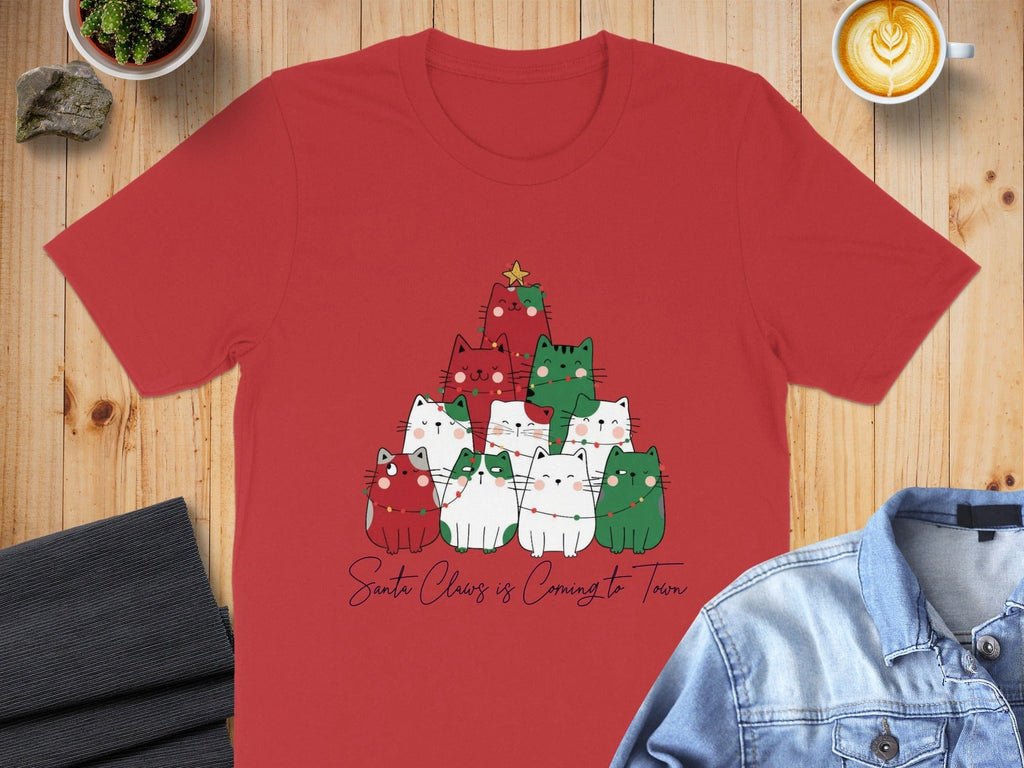 Santa Claus is Coming to Town Cats Shirt