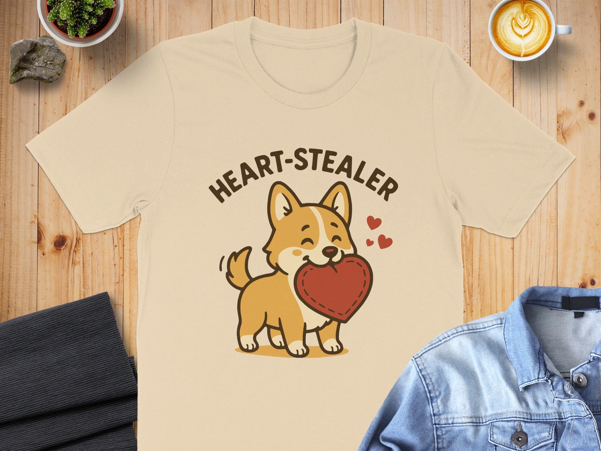 Heart-Stealer Cute Dog Graphic T-Shirt Product