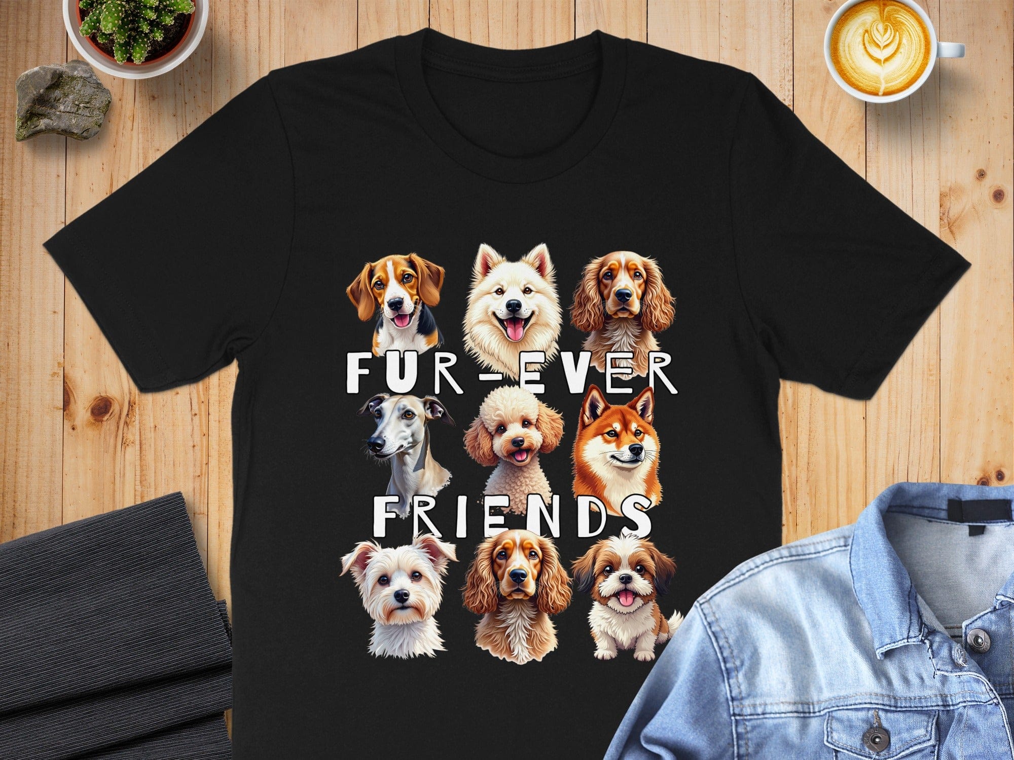 Cute Dog Lover Furever Friends Design Shirt