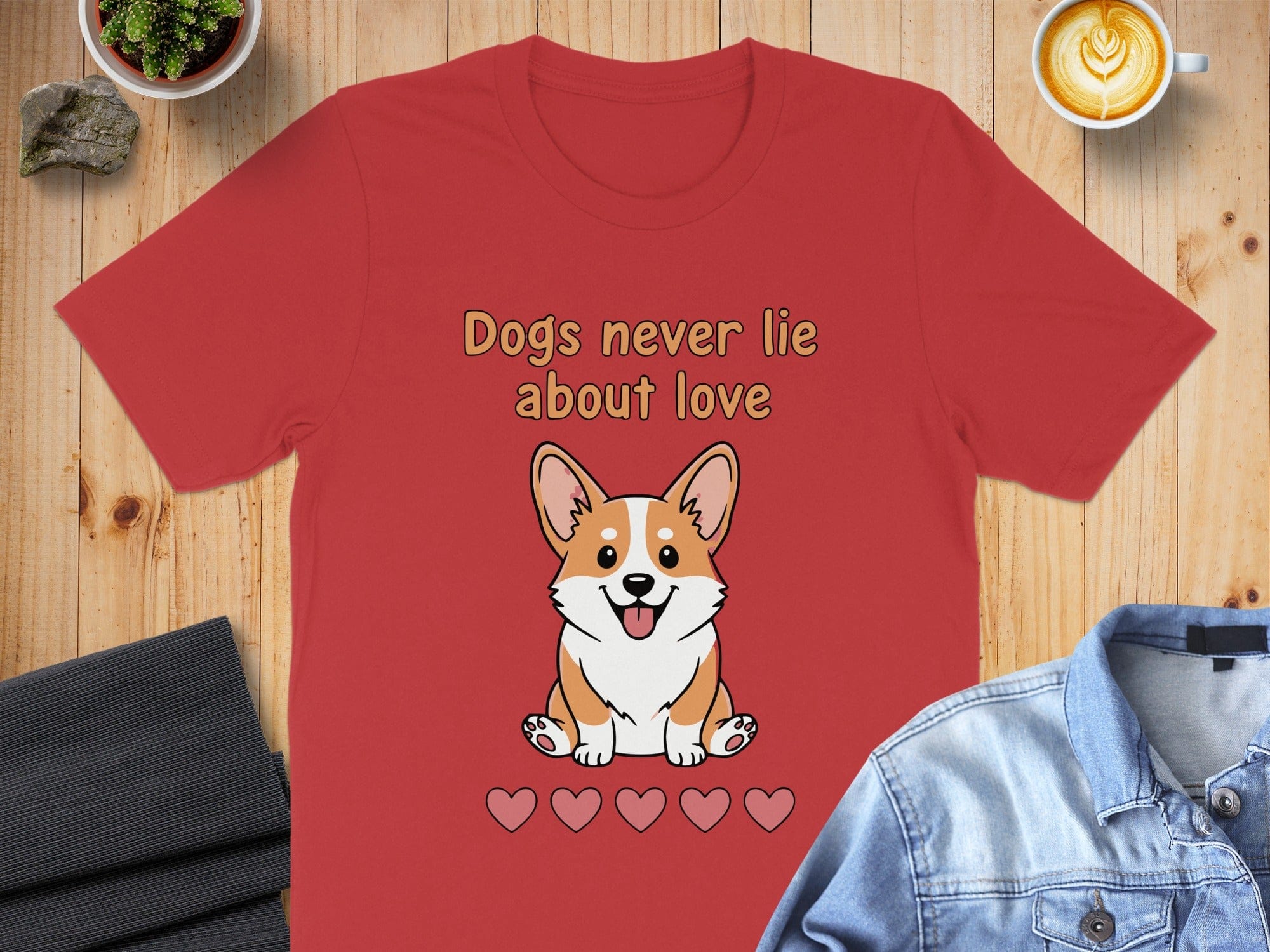 Dogs never lie about love heart Corgi t-shirt