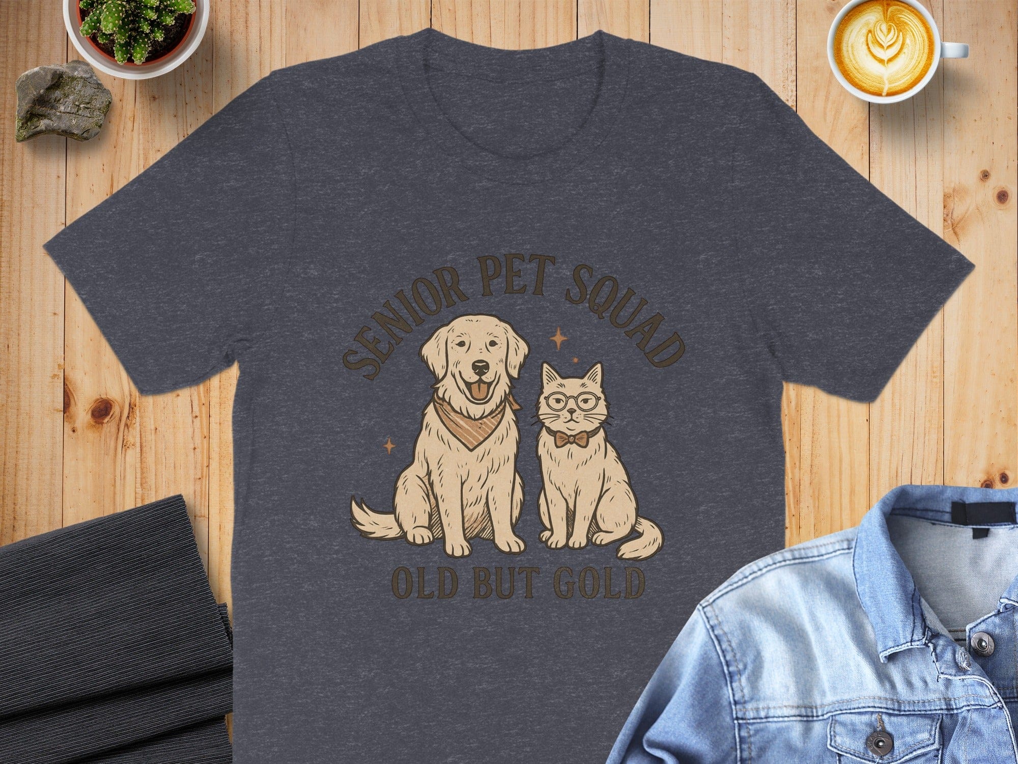 Senior Pet Squad Old But Gold T-shirt