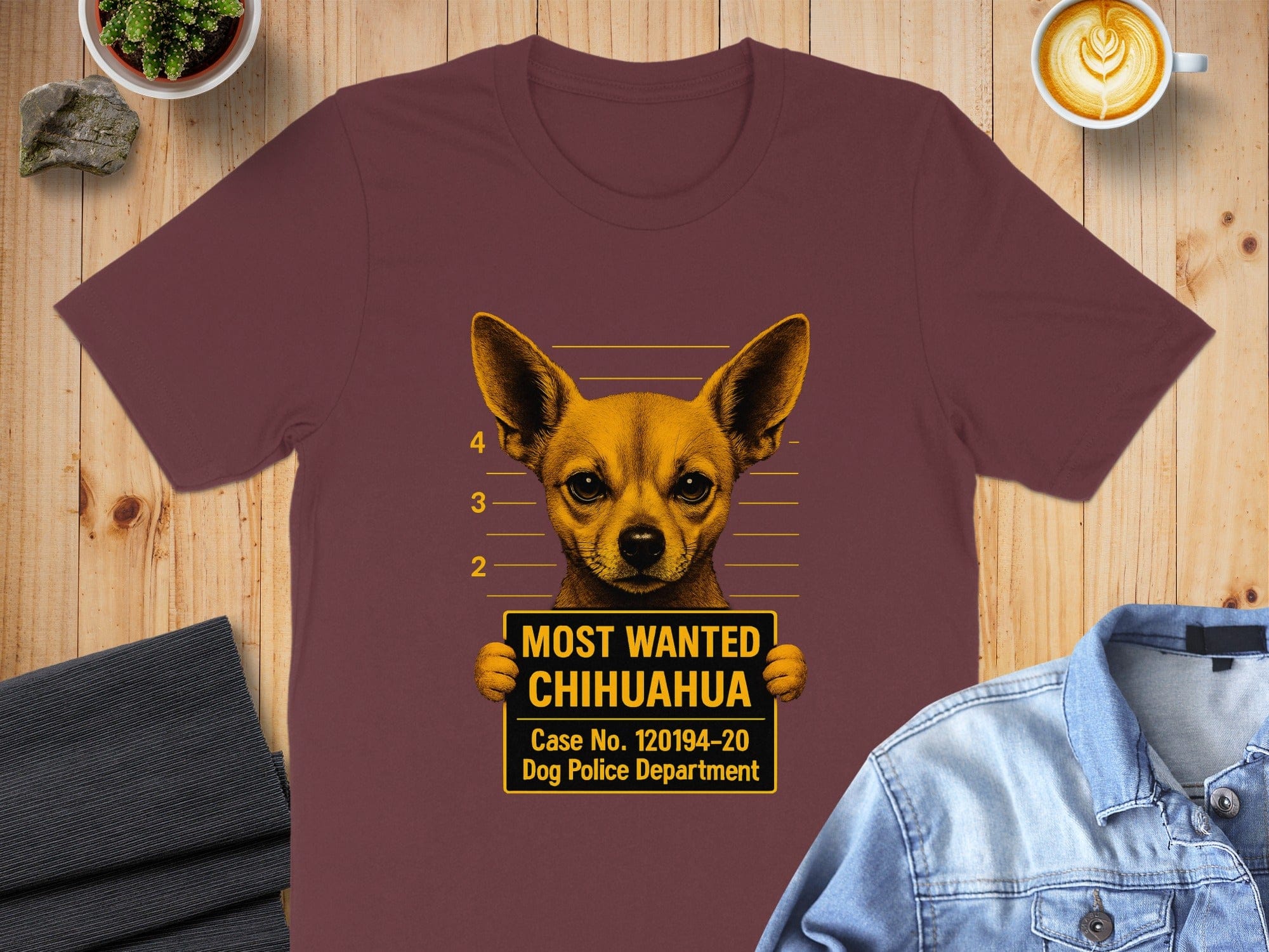 Most Wanted Chihuahua Dog Police Department Shirt
