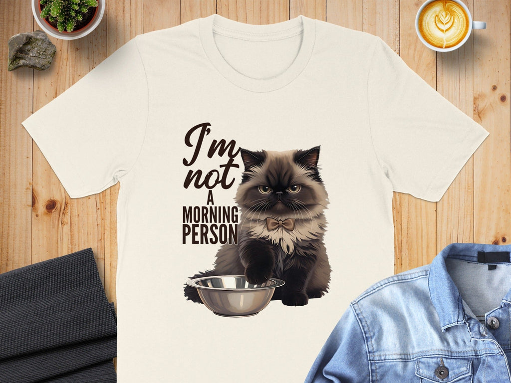 Funny Morning Persian Cat T-Shirt