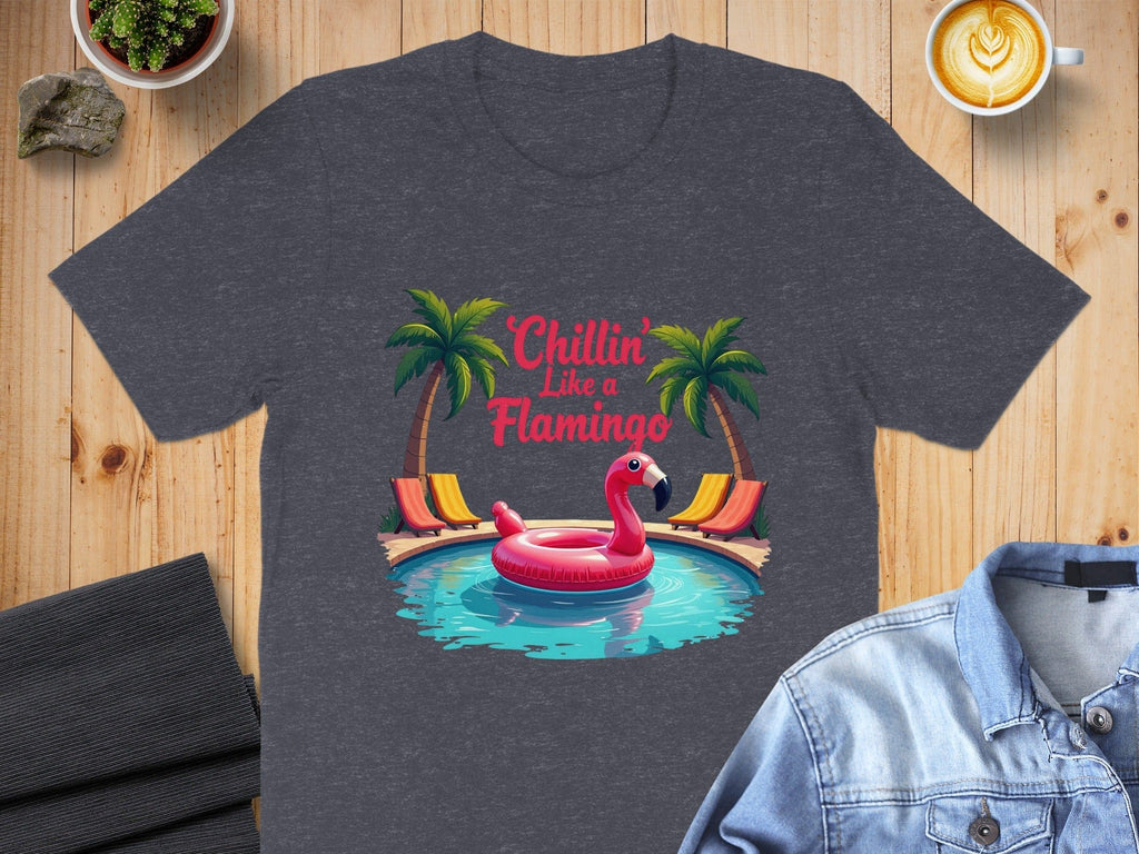 Chillin Like a Flamingo Graphic Print T-Shirt