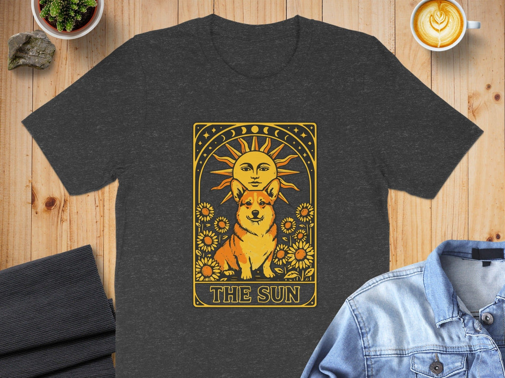 The Sun Dog Graphic Tee with Sunflower Design T-shirt
