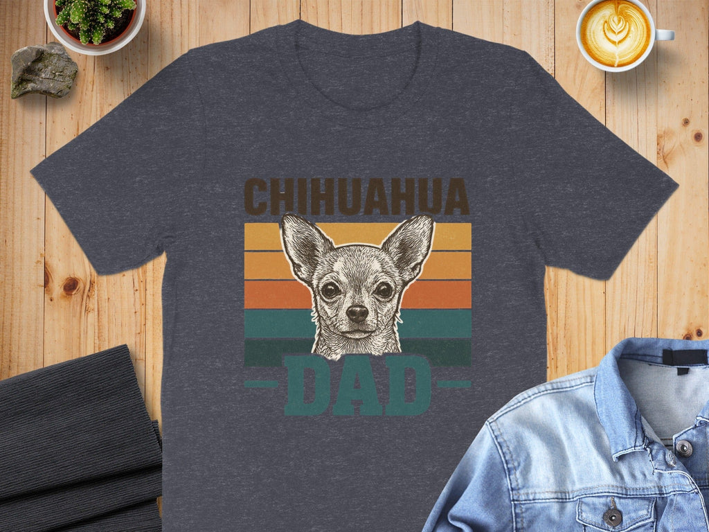 Chihuahua Dad Graphic Shirt Retro Style T-Shirt
