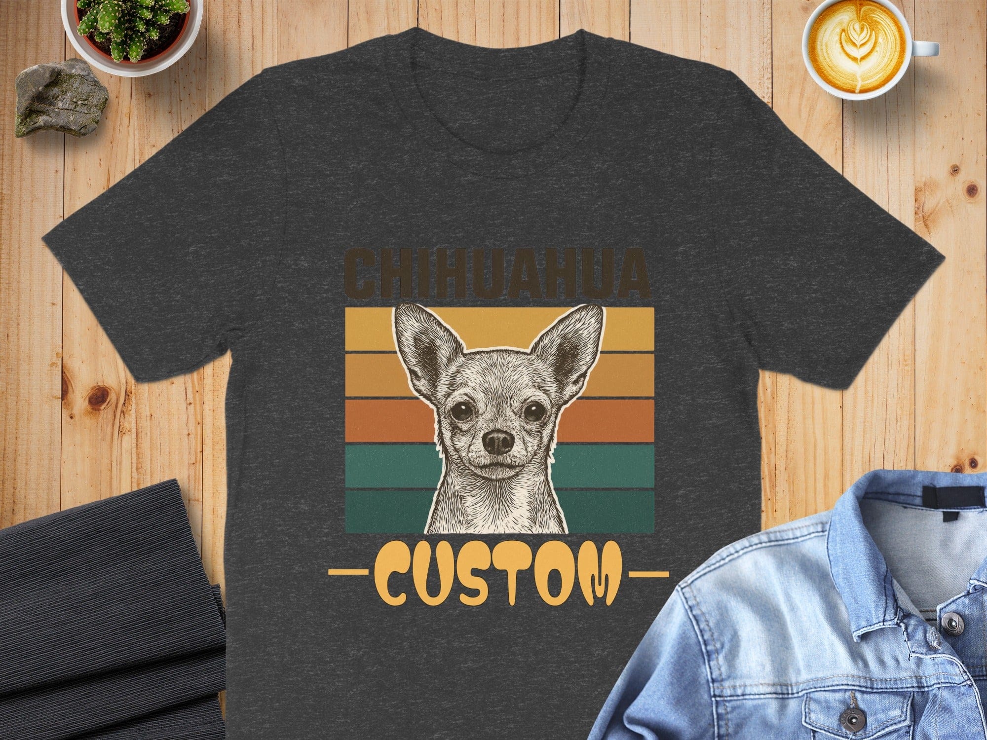 Chihuahua Custom Graphic Unisex T-Shirt Clothing