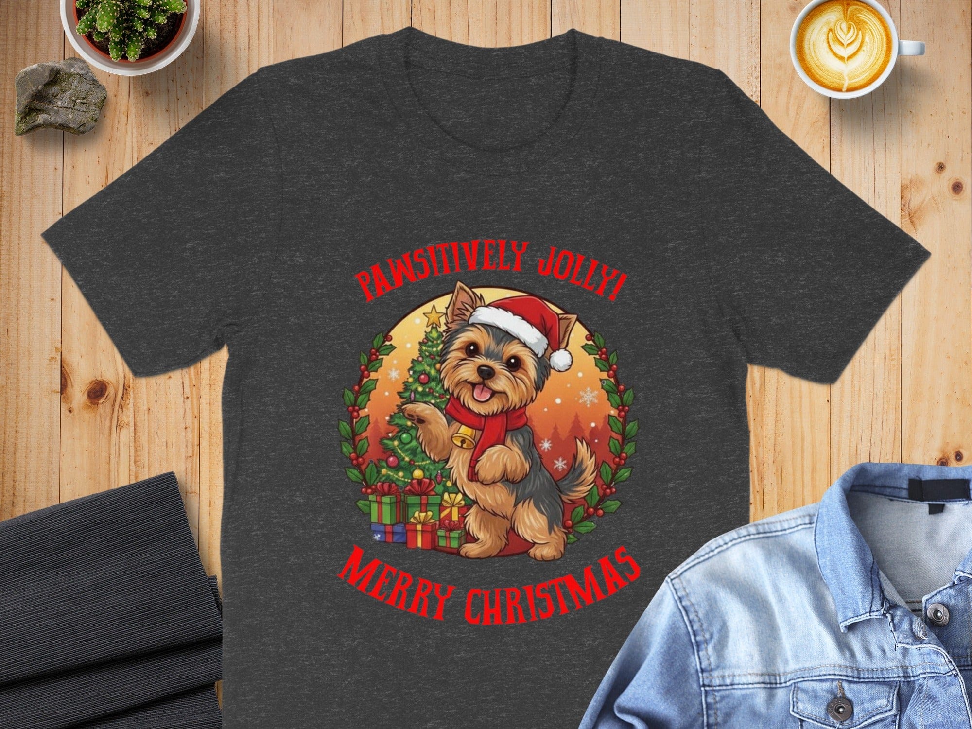 Pawsitively Jolly Merry Christmas T-Shirt