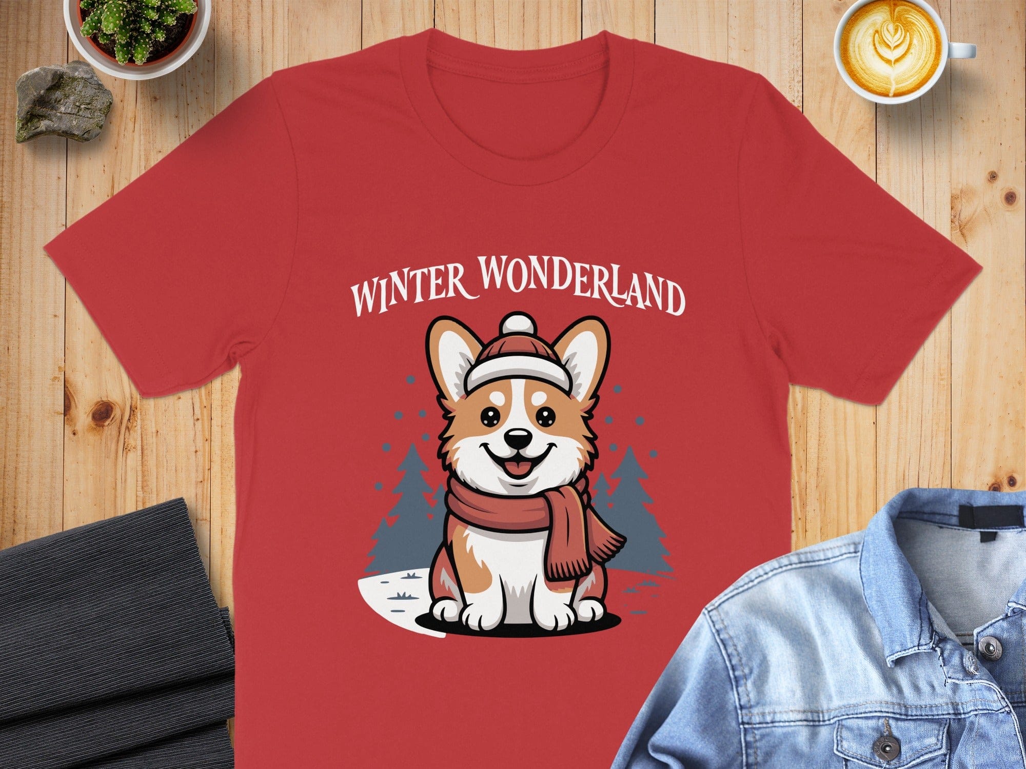 Winter Wonderland Corgi Graphic Tee