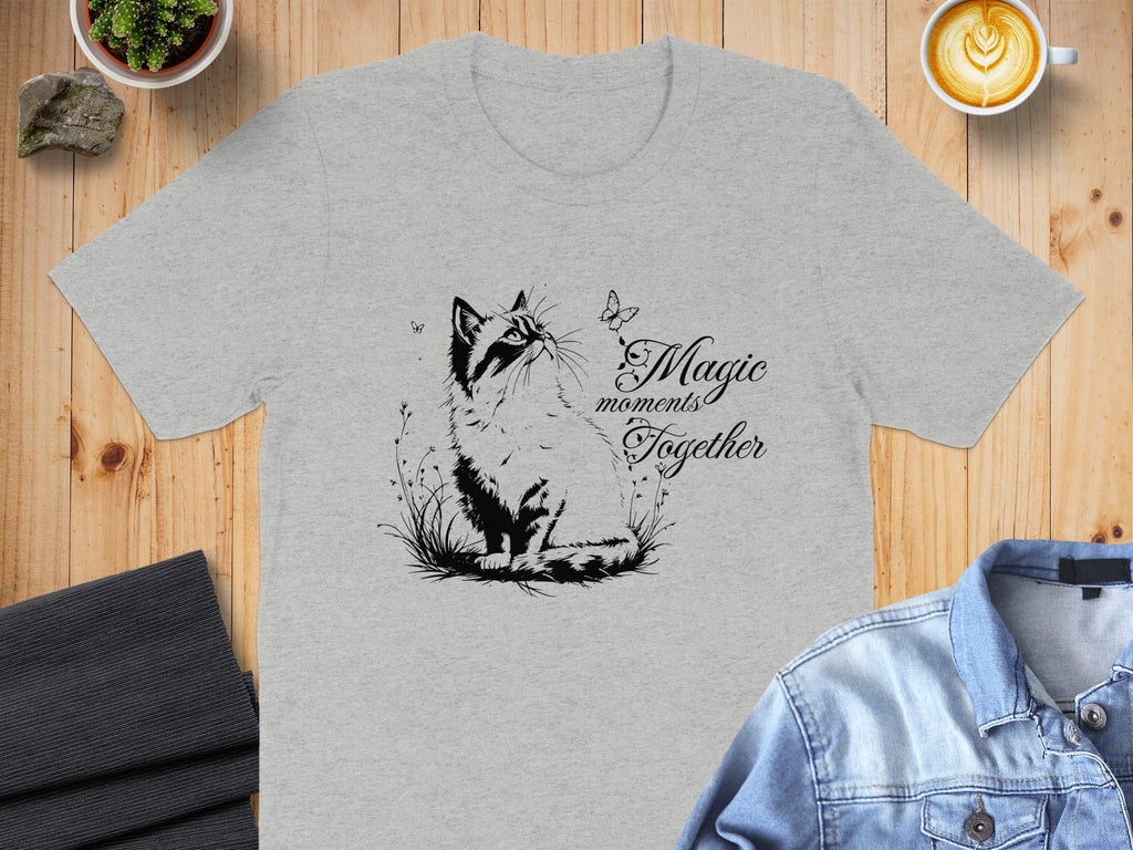 Magic Moments Together Cat Graphic T-shirt