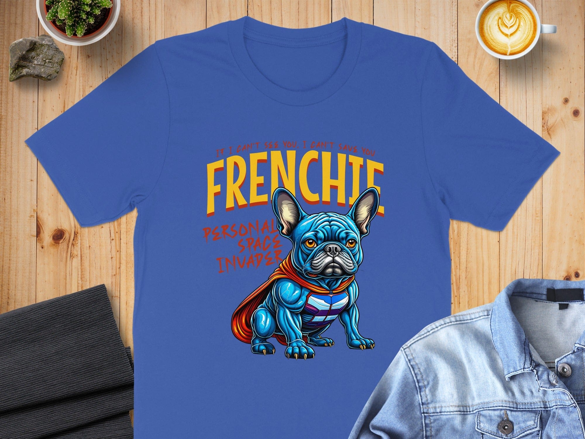 Frenchie Personal Space Invader Graphic Shirt