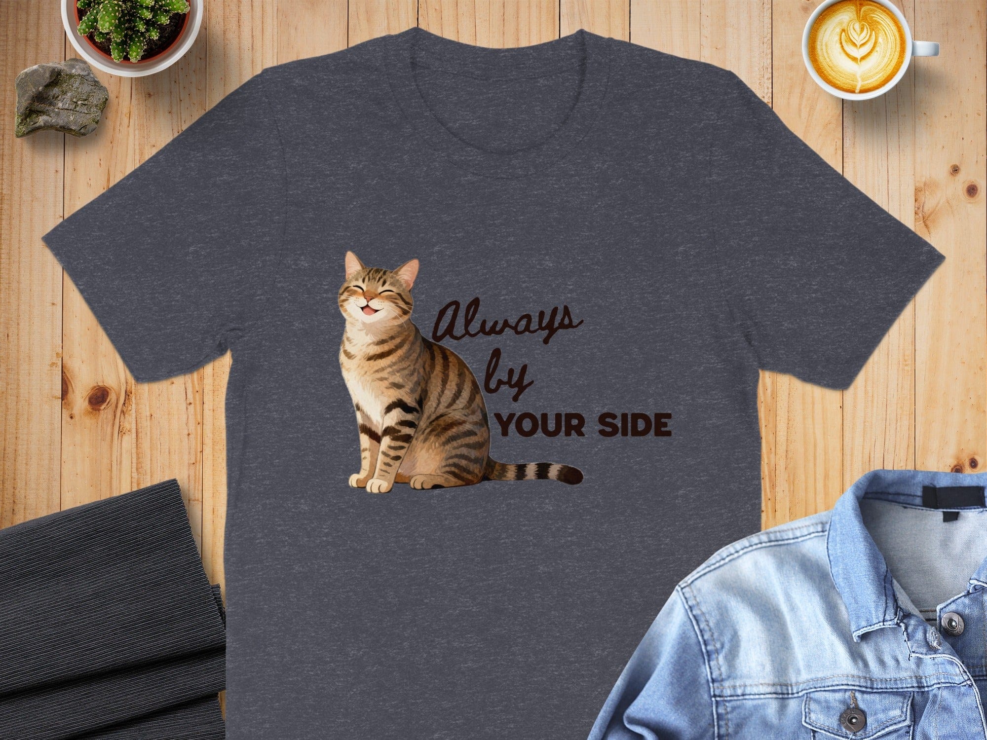 Always By Your Side Cat Graphic Shirt