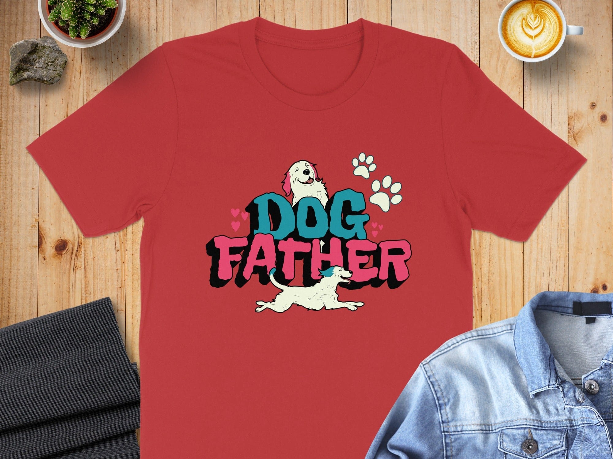 Dog Father Graphic Tee for Pet Lovers