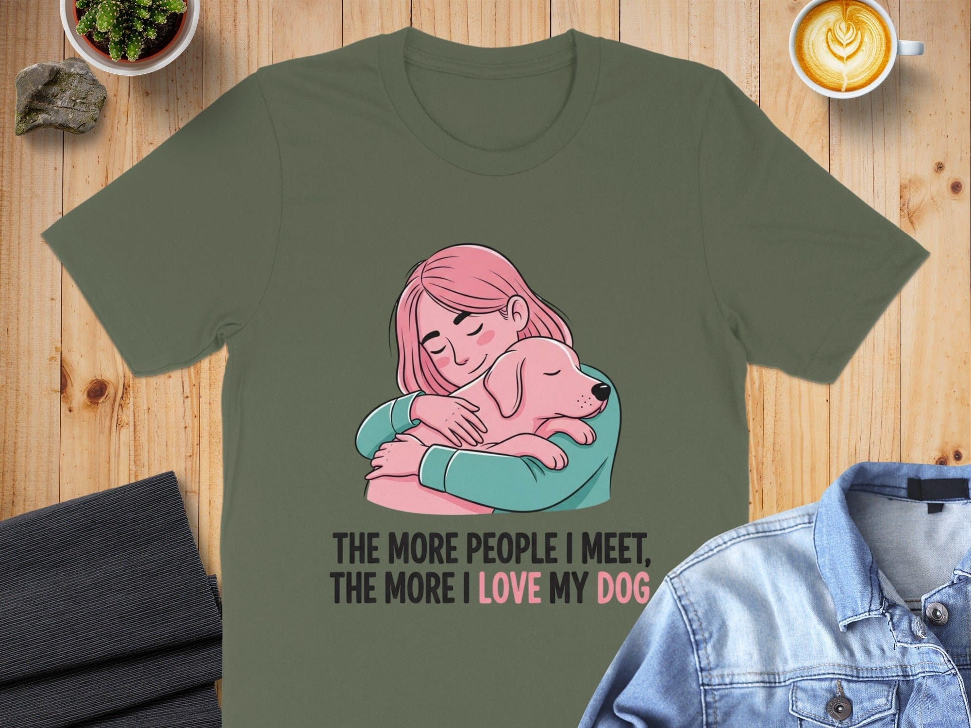 The More People I Meet The More I Love My Dog T-shirt