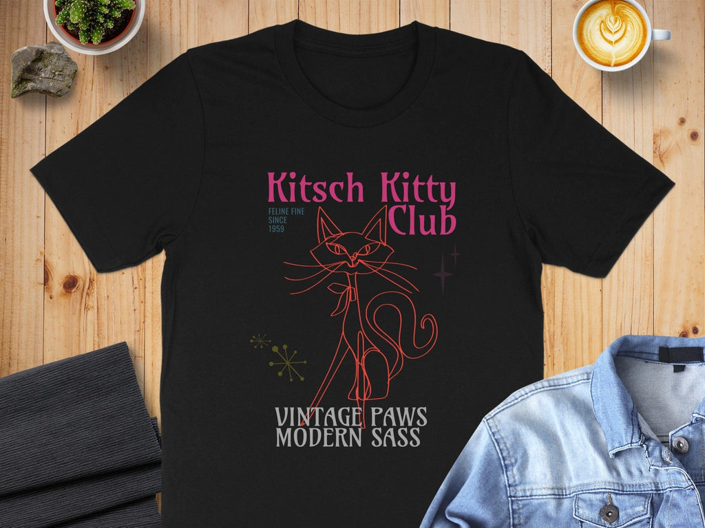 Kitsch Kitty Club Vintage Paws Modern Sass Shirt