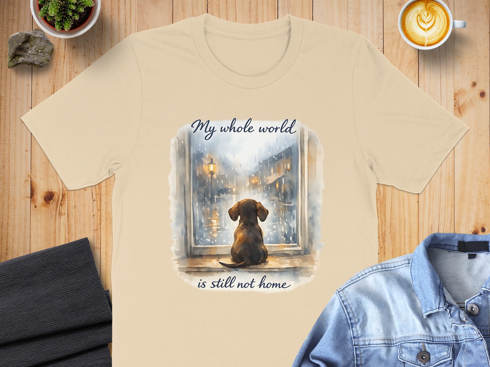 My Whole World Is Still Not Home Dog T-Shirt