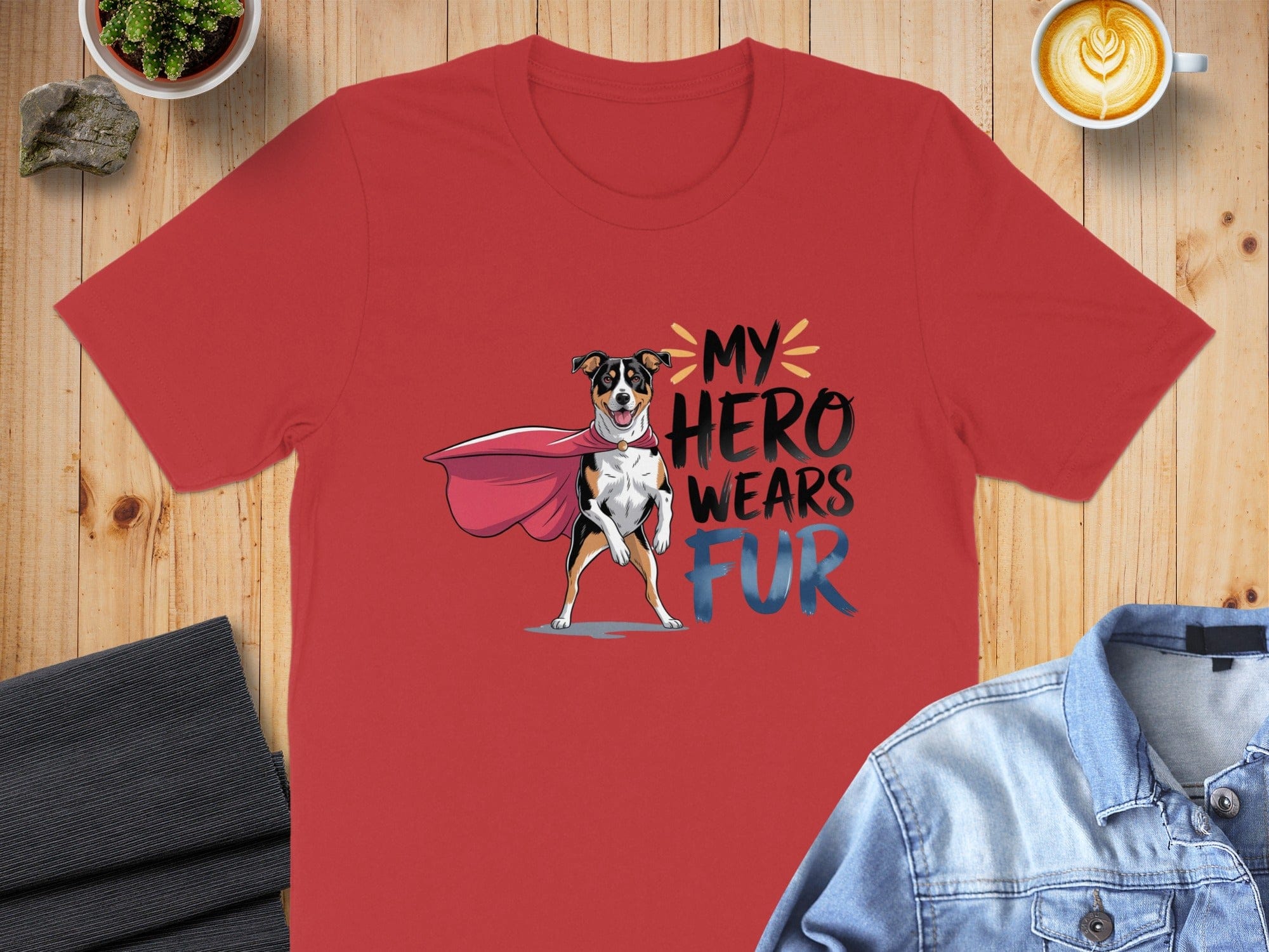 My Hero Wears Fur Fun Graphic T-Shirt Product