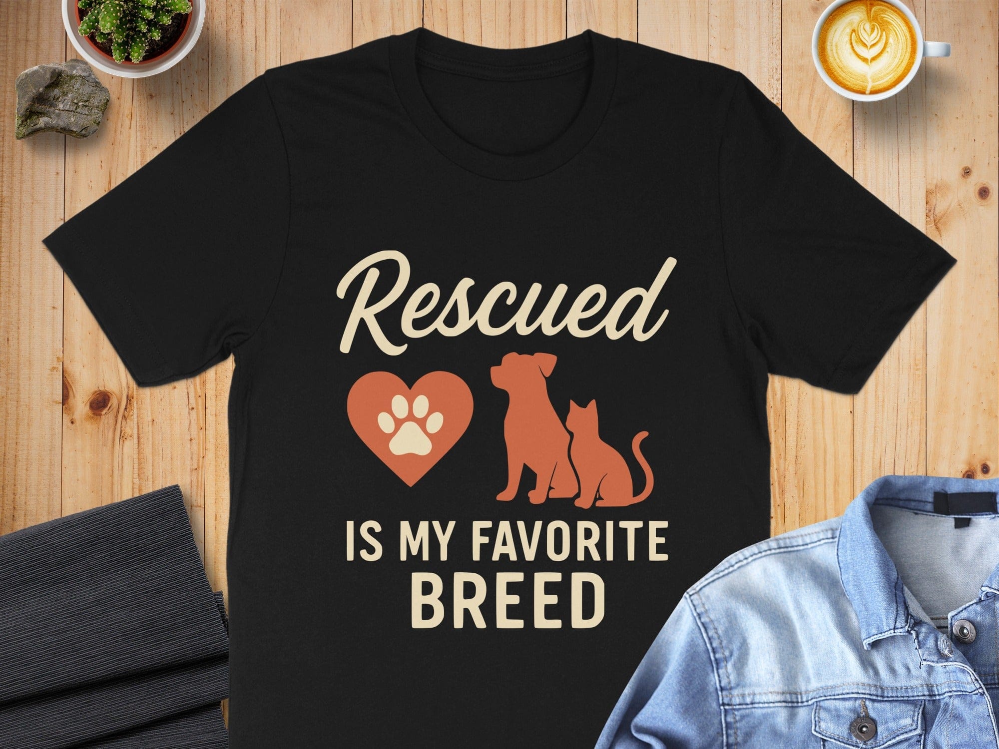 Rescued Is My Favorite Breed T-Shirt