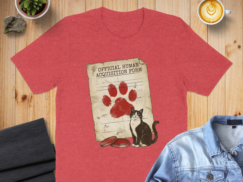 Official Human Acquisition Form Cat Lover Shirt