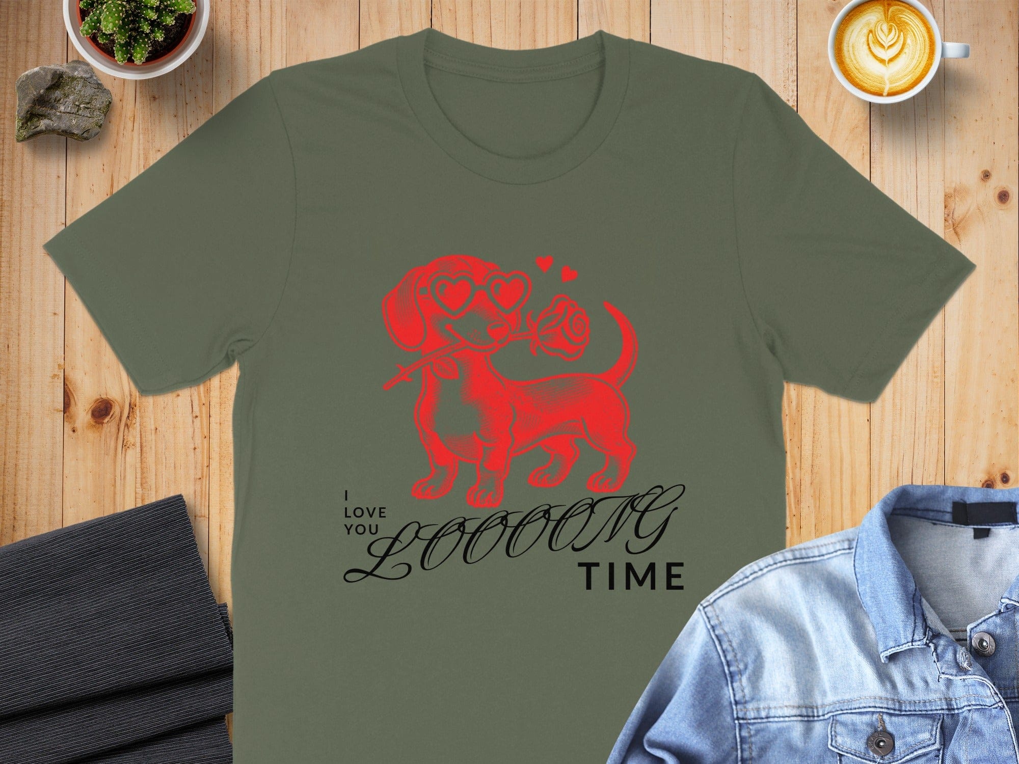 I Love You Loooong Time Dachshund T-shirt
